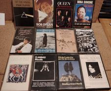 Classic Rock & Pop Cassette Collection - 12 Legends (Pink Floyd, MJ, Queen, Dylan)