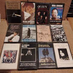Classic Rock & Pop Cassette Collection - 12 Legends (Pink Floyd, MJ, Queen, Dylan)