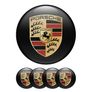 4pcs 56mm Car Wheel Sticker Center Hub Cover Badge Logo Emblem for Porsche Macan Taycan Cayenne Panamera Cayman Boxster GT 911 718. Image 2