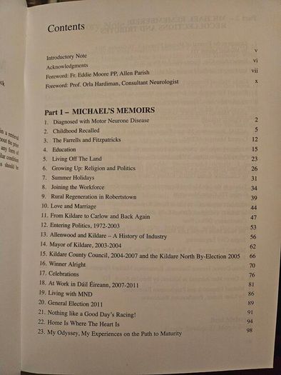 Michael's Memoirs. By Michael Fitzpatrick. First Edition Paperback In Good Condition   See Photos For Same .