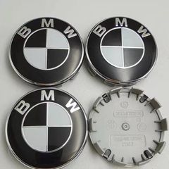 BMW Center caps 56mm x4 black white