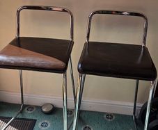 2 x Low Back Bar Stools/Chairs