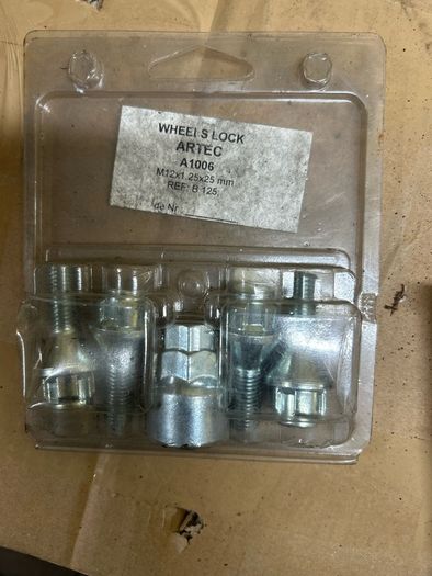 bolts wheel M12x1.25x25mm