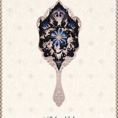 Flower Knows Little Angel Collection Hand Mirror in Polar Night