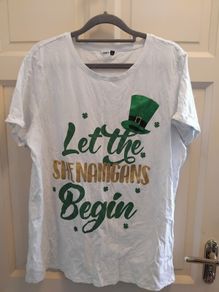 paddy day tee 16 to 18 used once