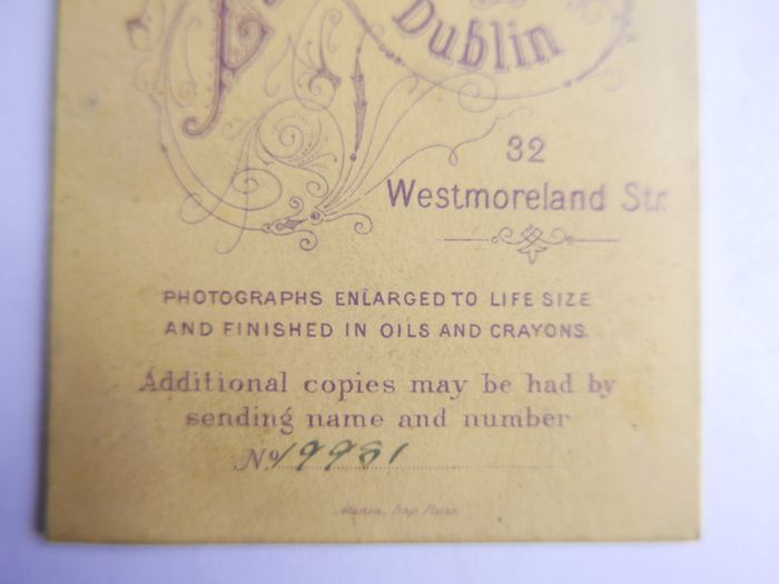 CDV Circa 1880s Lauder Bros Bearded Man Dublin Ireland