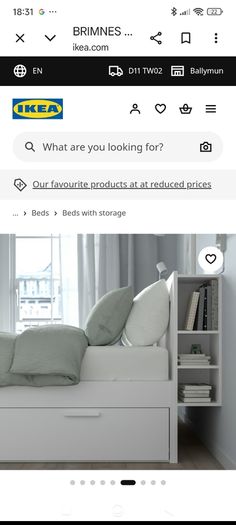IKEA double storage bed