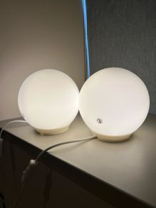 A pair of Ikea table lamps
