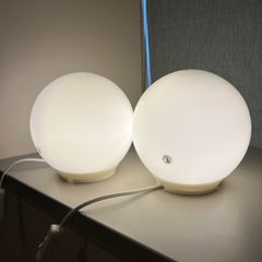 A pair of Ikea table lamps