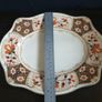Fabulous Vintage (Possibly Antique) Imari Patterned Small 11 Inch Serving Platter by Johnson Bros in the Pareek Style and the Rutland Pattern, circa 1913-1928 Image 7