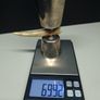 Vintage 1/2 OZ Shot Measure Cup Antler Handle Metal Goblet Made in England Image 5