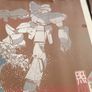 Gundam Manga Framed Poster Print Japanese Great Wave Image 2