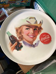 Coca Cola French Tray Bakelite Rare