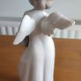 Exquisite Lladro NAO Angel (8" tall) and Butter Churn or Honey Pot made in Spain Image 3