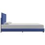 Bed Frame Blue Fabric 135x190 cm Image 3