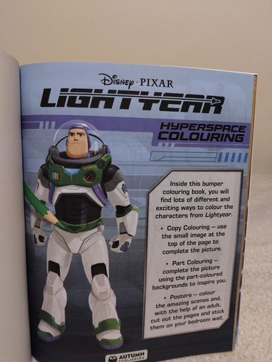 Disney Pixar Lightyear Sounds Book Hardback &  Hyperspace Colouring Book