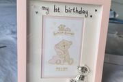 First Birthday Frame Girl