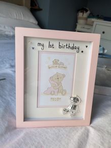 First Birthday Frame Girl