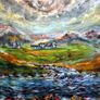 Acrylic Landscape about Louisburgh Carrownisky Image 2