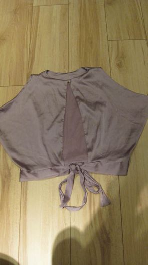 CBR ladies lilac/mauve/mink colured satin style top size medium