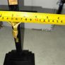 Catholic Crucifix  Cross Wooden Cross with Jesus gold paint matel Image 3