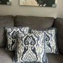 3 Blue & Navy Cushion Image 2