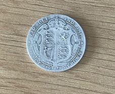 Silver Half crown, UK, 1910