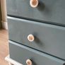 Upcycled Solid Wood Bedside Locker Pair Modern Rustic Finish Image 4