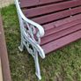 Garden Bench Cast iron fully restored seat outside outdoor garden sitting treated timber decorations, furniture patio  decking, home house cottage ignore flowers pots plants, garden statue chair  swing patio heater bbq hammock sun  farm shop gift Image 10