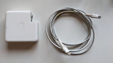 Genuine Apple 87W Power Adapter and 2 Metre USB-C to USB-C Cable (A1719)