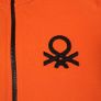 United Colors of Benetton Bright Orange Logo Track Jacket Slim Fit Junior 8UK/36EU/150cm Image 6