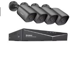 4pcs 1080P Weatherproof Home Surveillance Camera, Movement