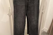 Black Wash Straight Leg Jeans size 6