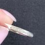 9ct white gold wedding/eternity ring Image 4
