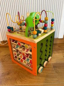 Wooden Cube Activity Center.