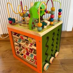 Wooden Cube Activity Center.