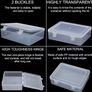 61pcs Transparent Plastic Storage Organizer Set - Large Box with 30 Small Boxes Image 4