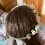 Brand new White Cream Communion Occasion floral headband headpiece crown Image 2