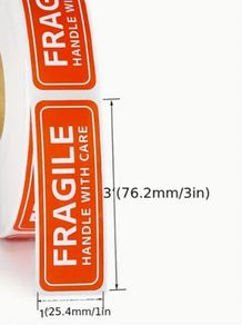 50 Fragile Shipping Labels, new, unopened.