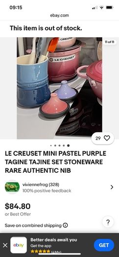 Alessi Steel Soap & Rare Le Creuset Mini Tangine