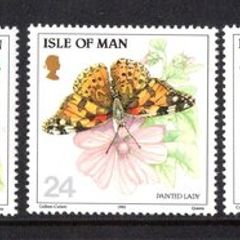 1993 Isle of Man Butterflies Commemorative Stamps Mint Never Hinged (MNH)