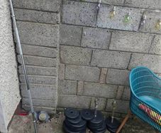 dumbell and barbell set