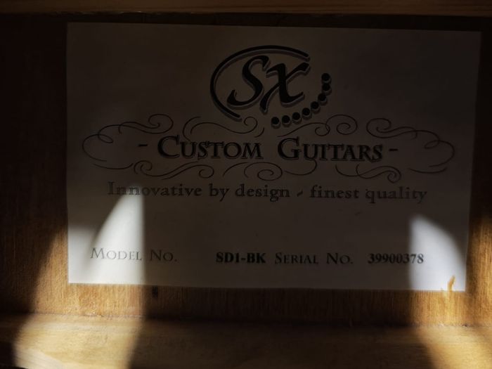 Acoustic Guitar SX SD1-BK Custom Black