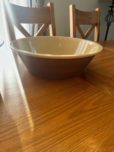 Stoneware Mixings Bowls Large Pair