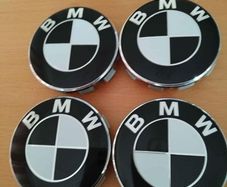 Brand New BMW Black and White Center Cap's 68mm x 4