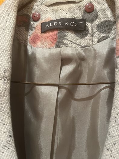 Alex and Co Grey Floral Jacket