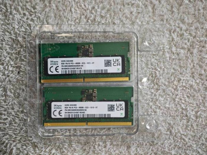 Hynix DDR5 laptop ram 16gb  (2x8 gb)