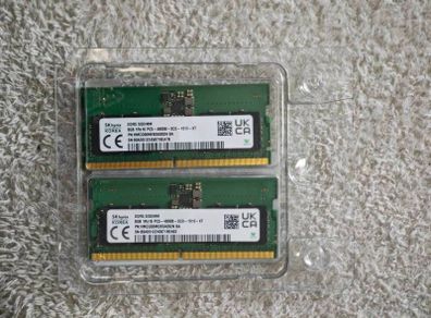 Hynix DDR5 laptop ram 16gb  (2x8 gb)