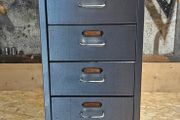 steel set of vintage drawers