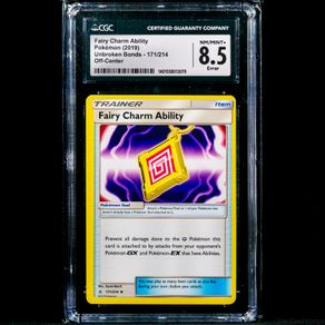 Fairy Charm Ability 171/214 Off-Center CGC 8.5 NM/Mint+ Error Unbroken Bonds Pokemon Card Centre Trainer Uncommon